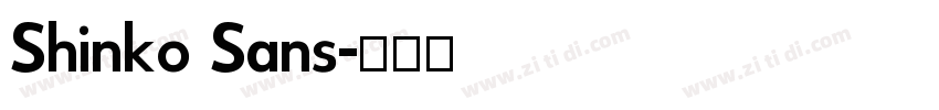 Shinko Sans字体转换
